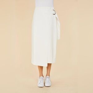 Dolce Cabo faux leather wrap skirt #leather